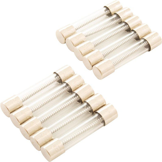 Kit de fusibles, 20 A, verre, à fusion lente, paquet de 10, Aq Rite/1104