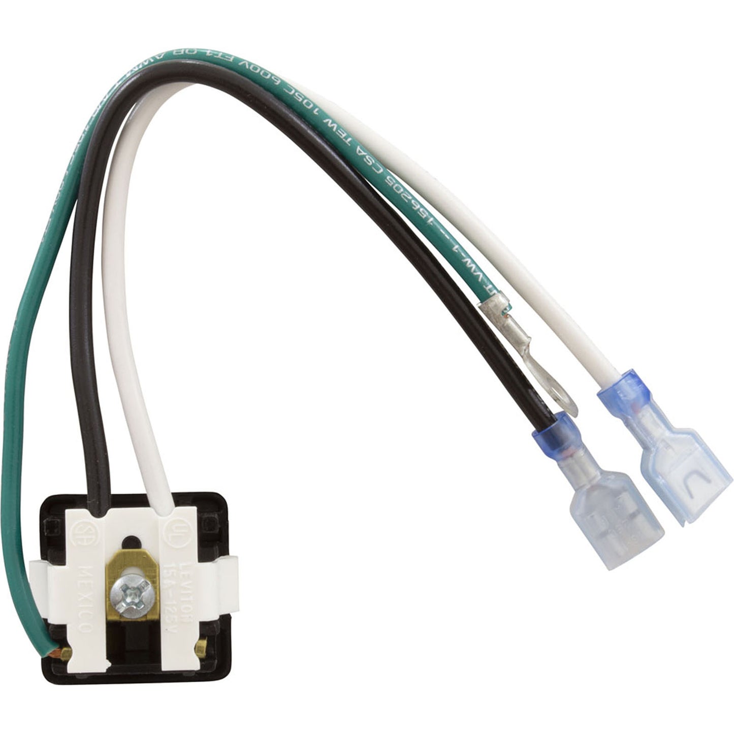 Outlet, 120Vac/15A, Snap-In