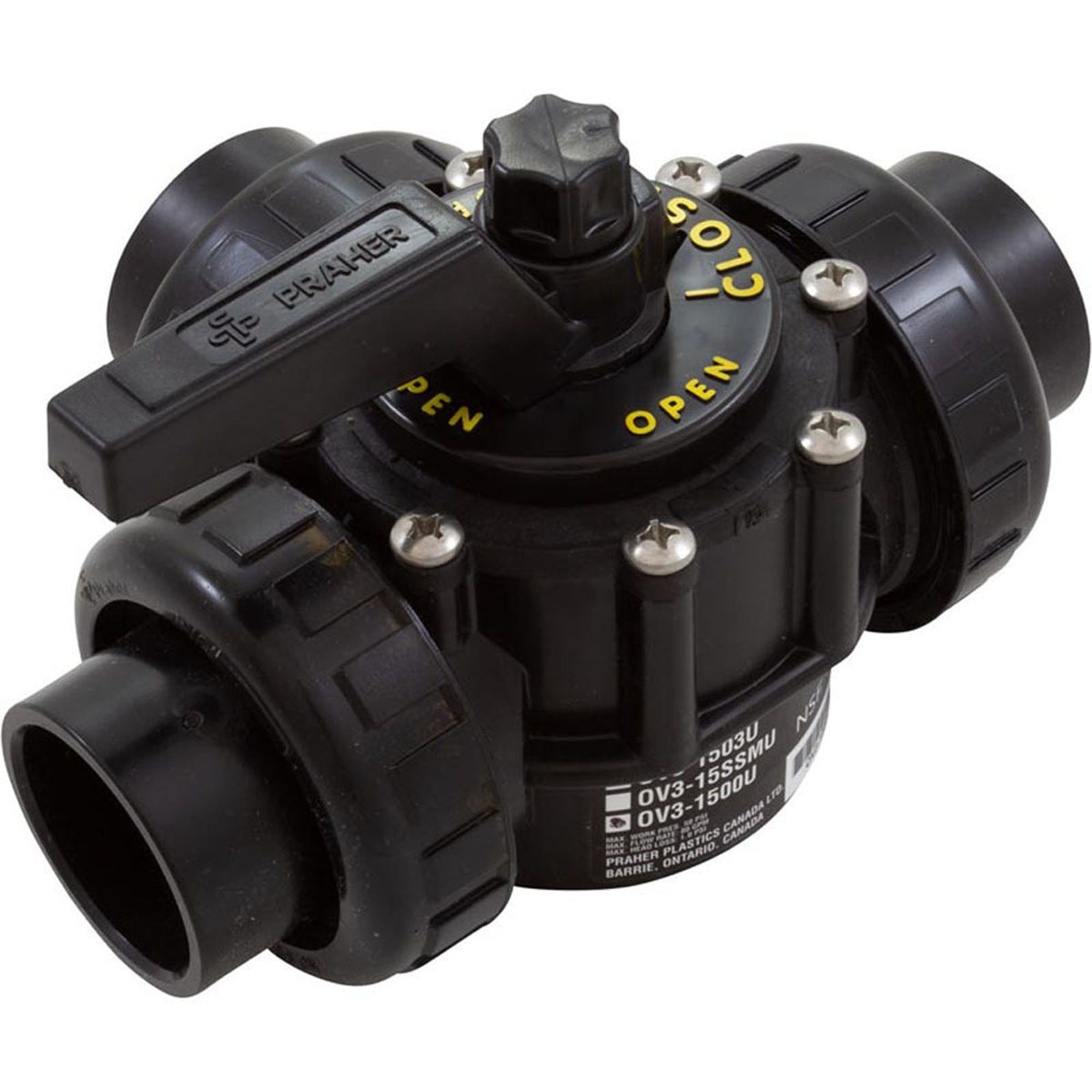 1-1/2" 3 Port Perma-Sealvalve "Unionized"