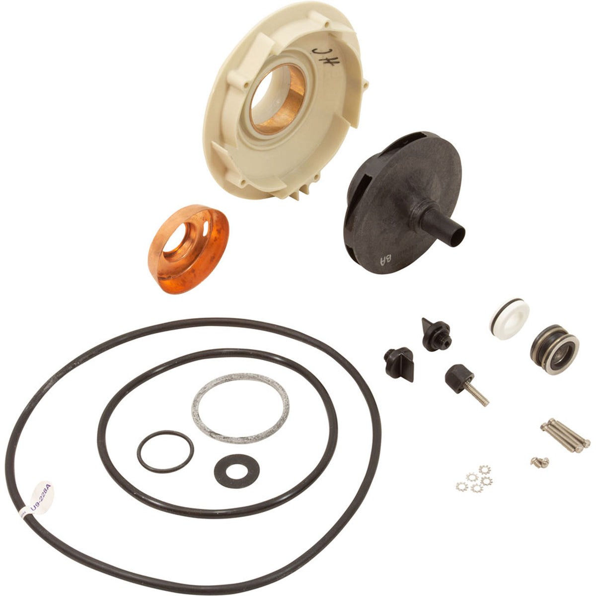 Parts Pak-Overhaul Kit - 1.5hp P4E, P4R - 2hp P4EA, P4RA