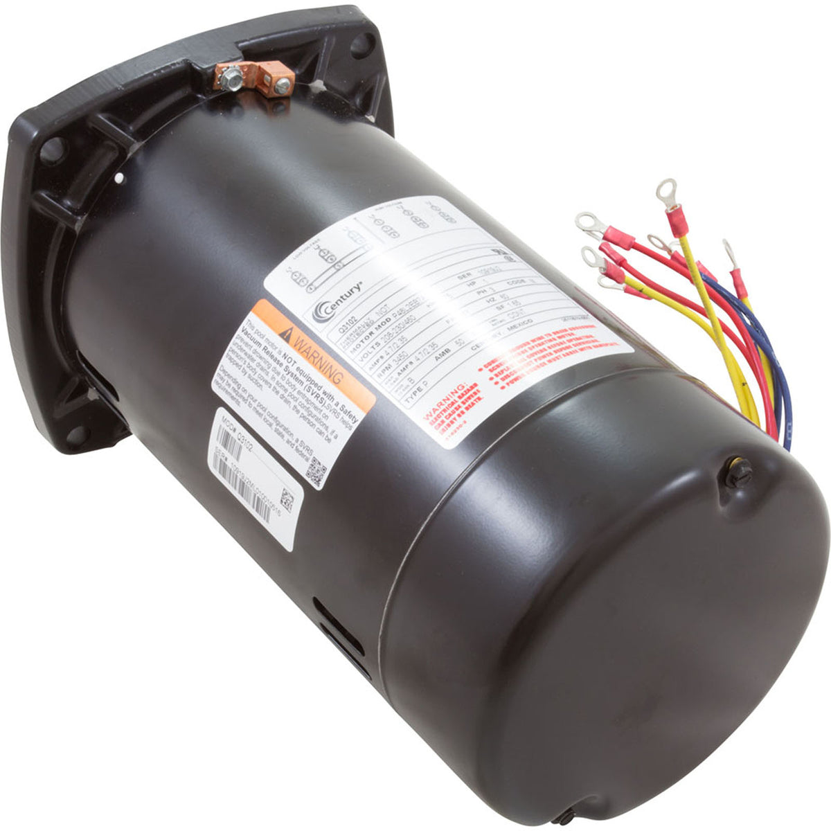 Mtr, Cent, 1Hp, 208-230/460V, 3Ph, 1-Sp, Sf1.5, 48Yfr 3450Rpm