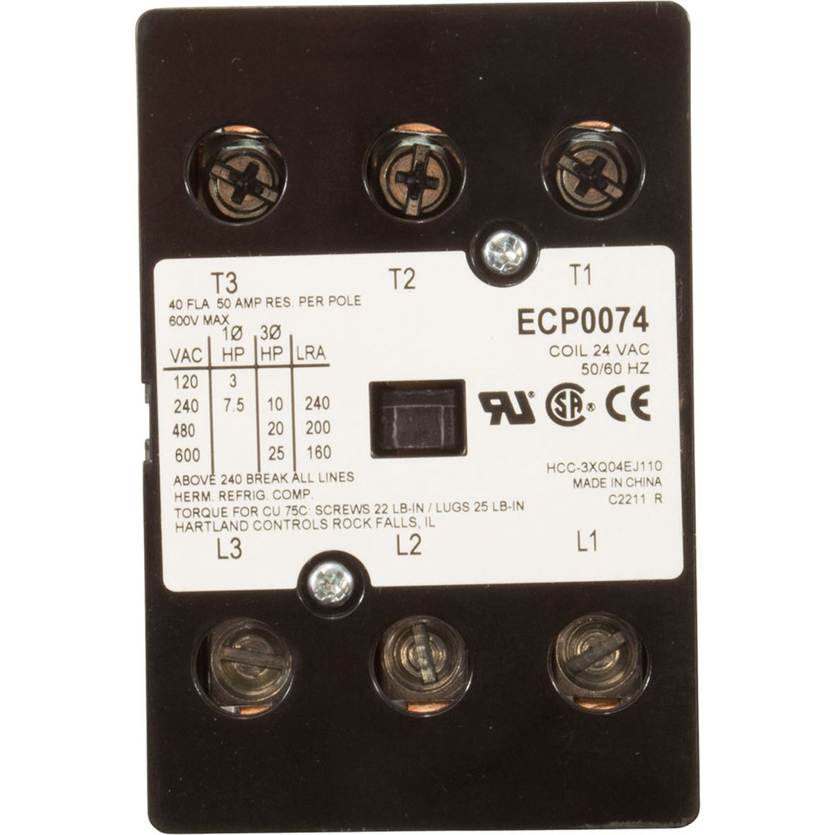 Jandy Pro Series Contactor ( 3 Phase) , 2500, 3000