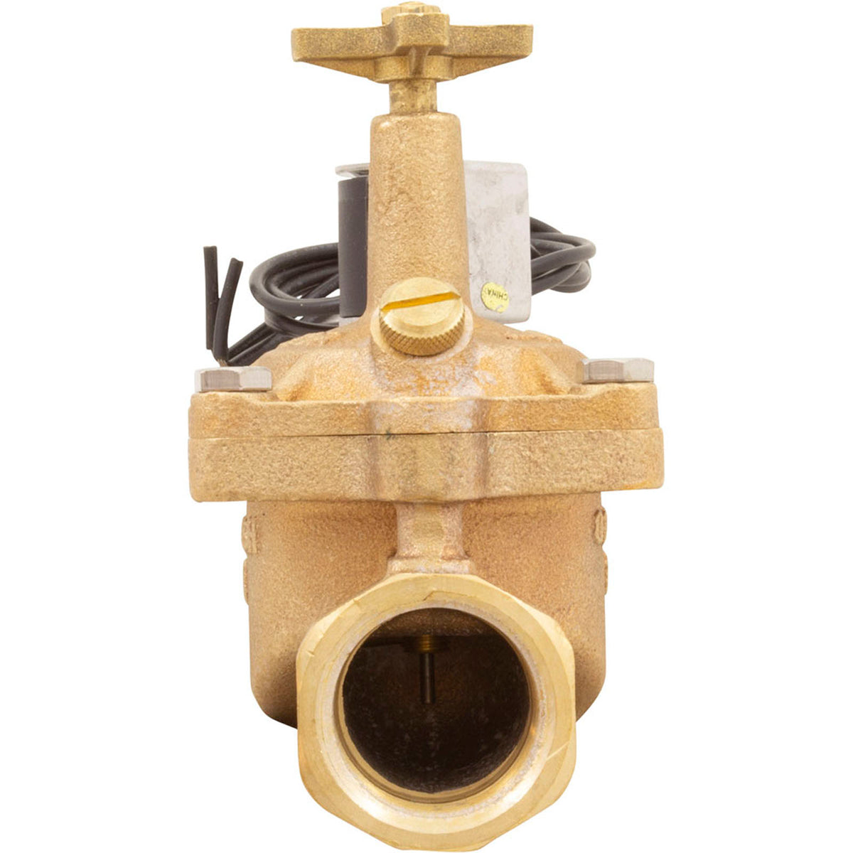 Jandy Pro Series 1" Brass Coil Valve, 24V Solenoid With Flo