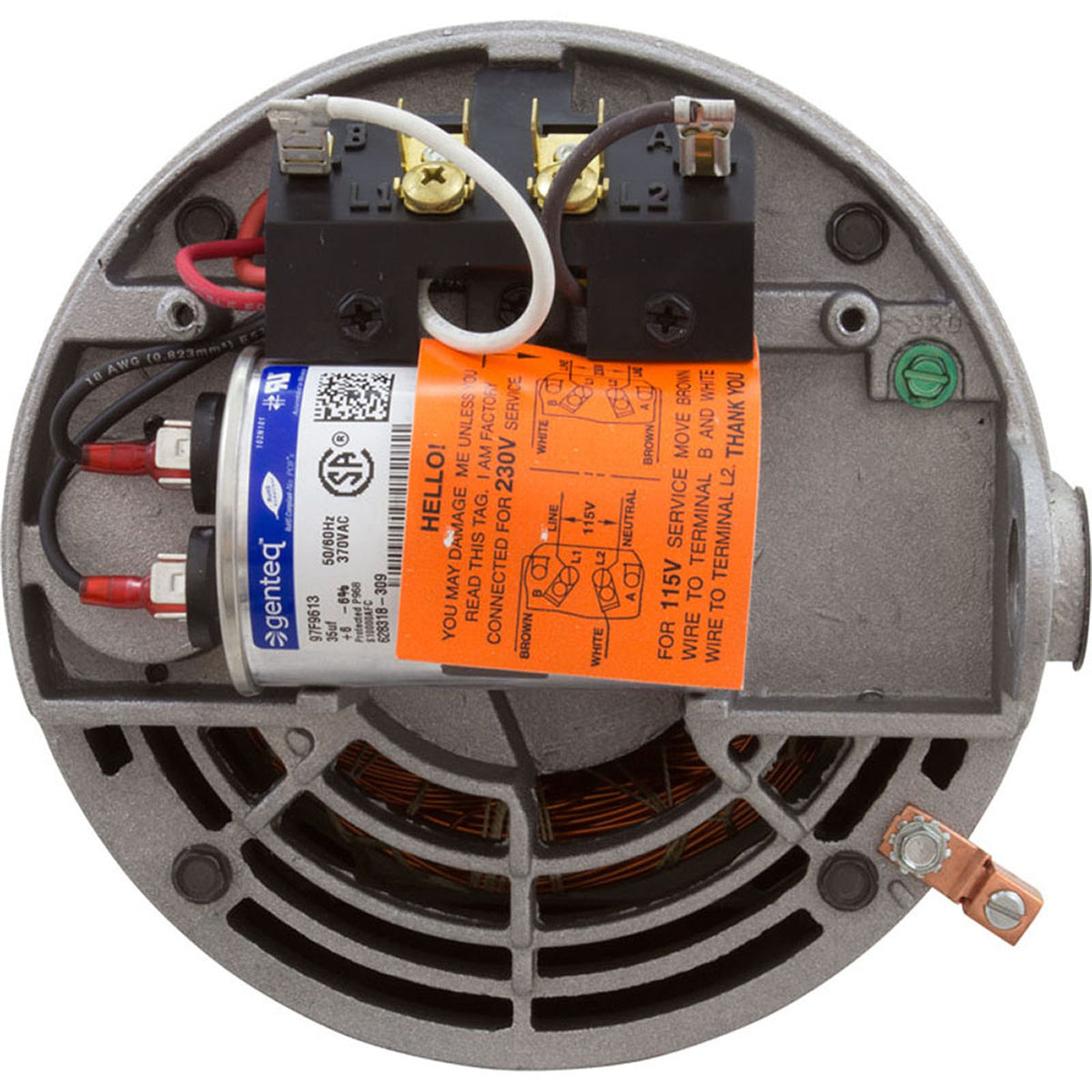 Motor, Cent, 1.5Hp, 115/208-230V, 1-Sp, Sf1.6, 56Jfr