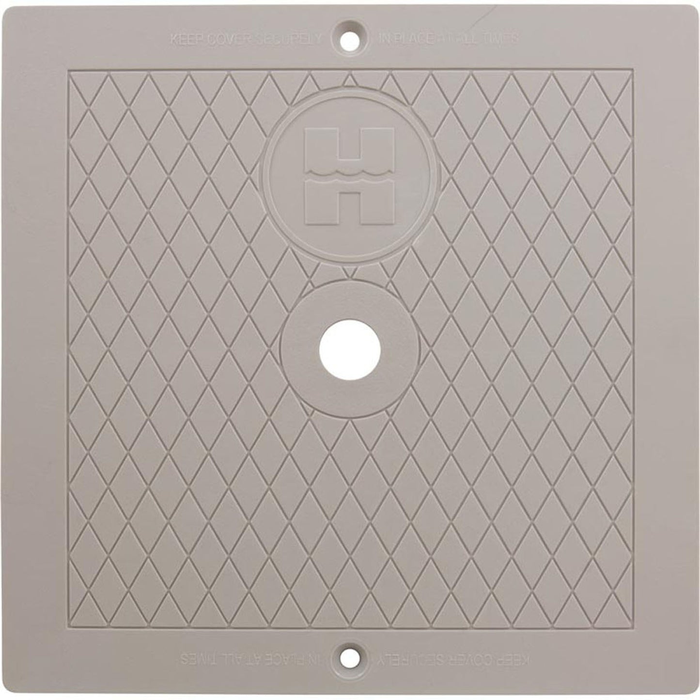 Plaque de couverture carrée (gris)