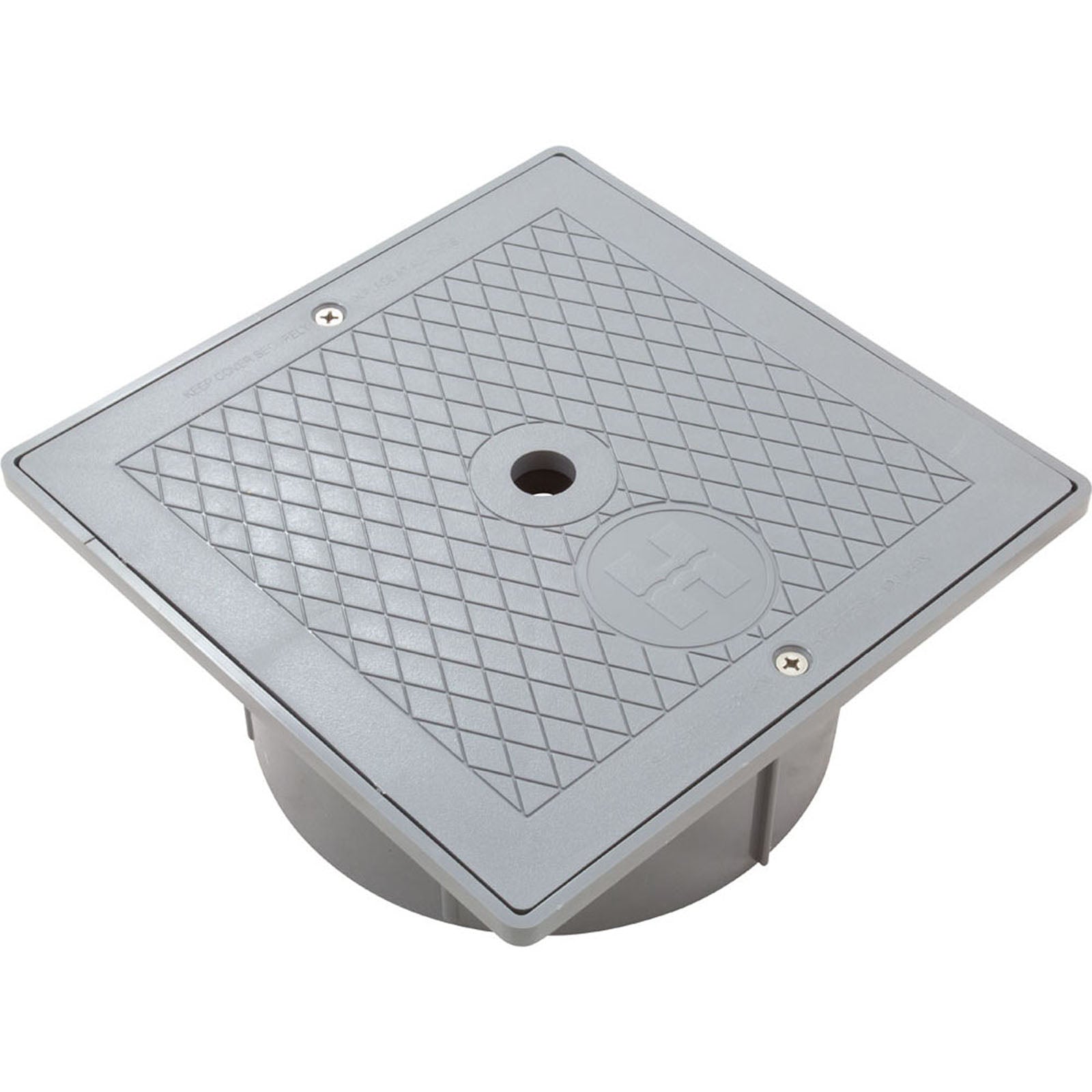 Square Collar & Cover Assembly Dark Gray