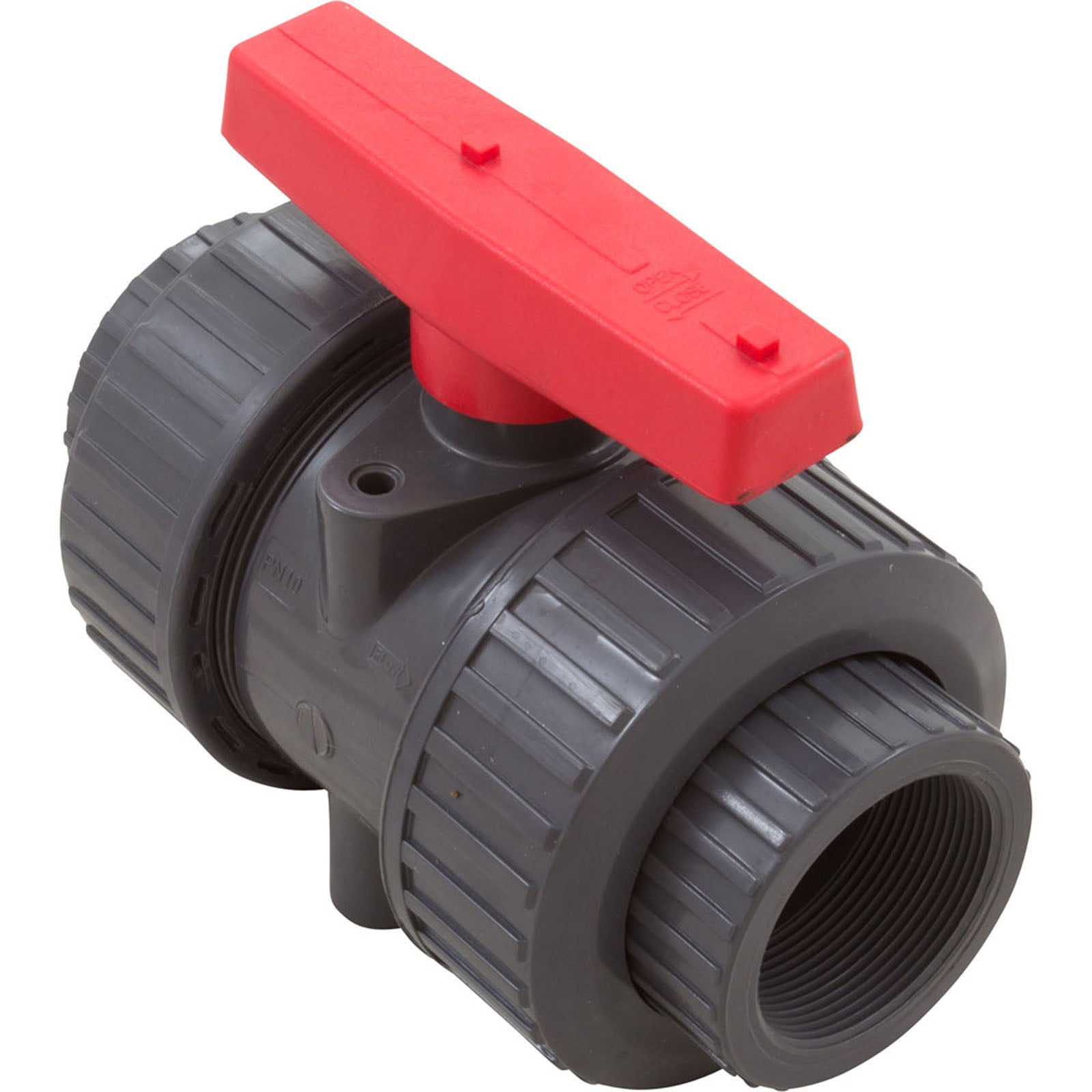 True Union Ball Vlv Gray 1-1/2" Pvc Epdm Soc/Thd