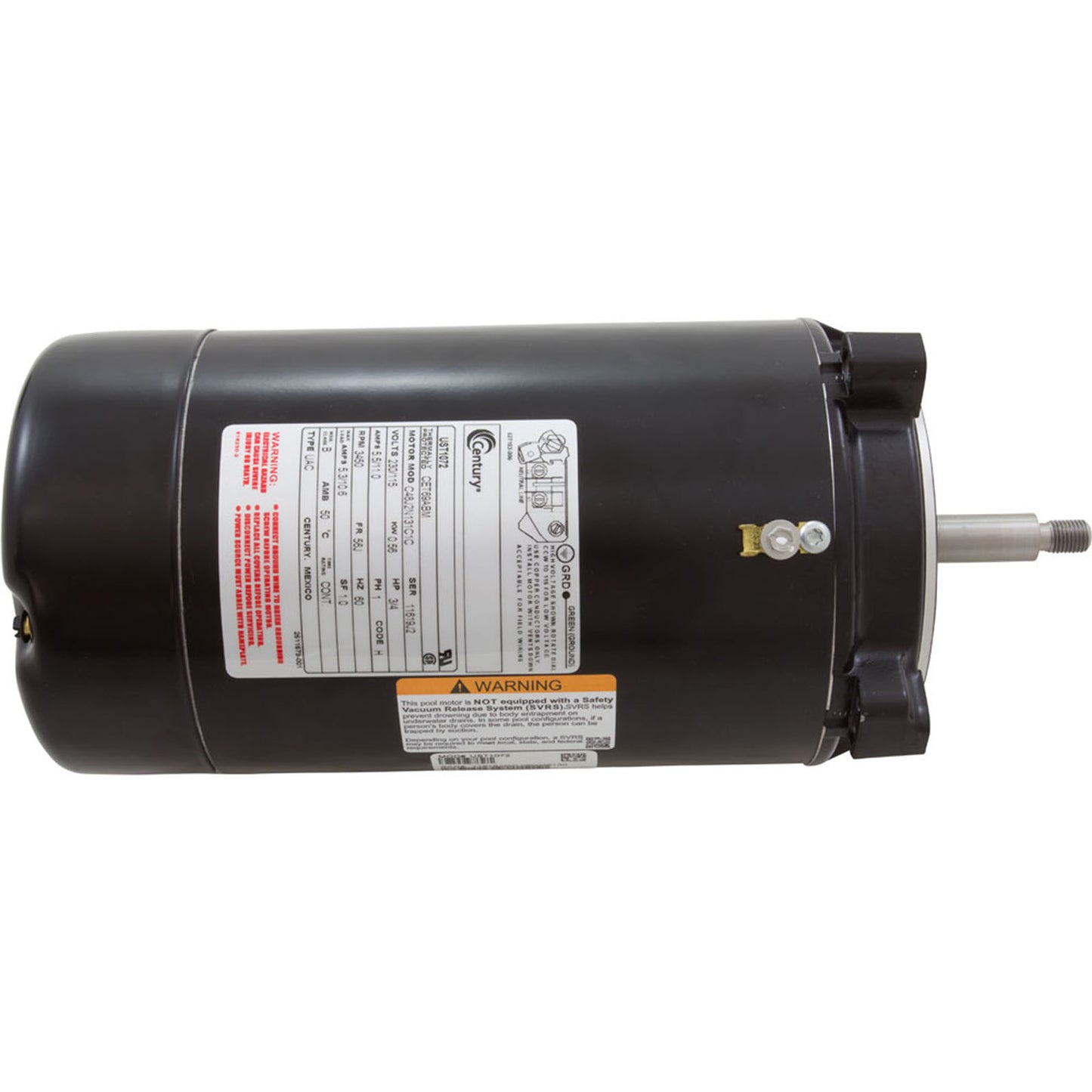 Mtr, Cent, .75Hp, 115/230V, 1-Sp, Sf1, 56Jfr