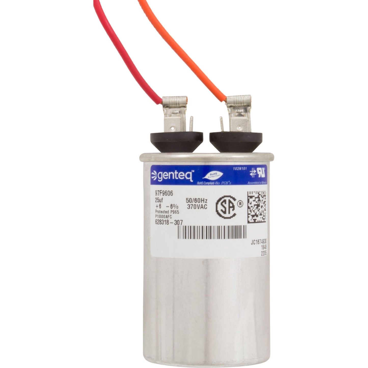 Motor, Cent, 2 HP, 230 V, 1 vel, SF1.1, 56 Jfr