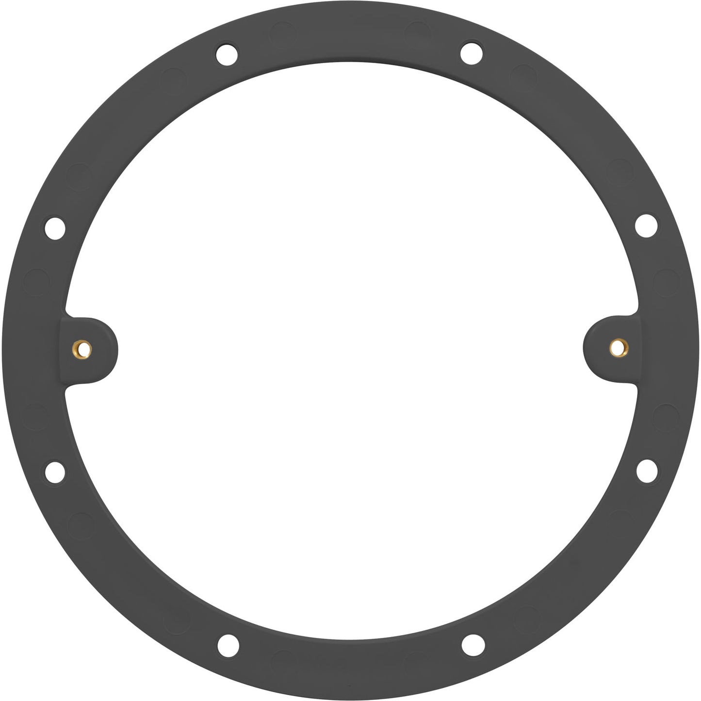 Anillo de vinilo con inserto gris oscuro