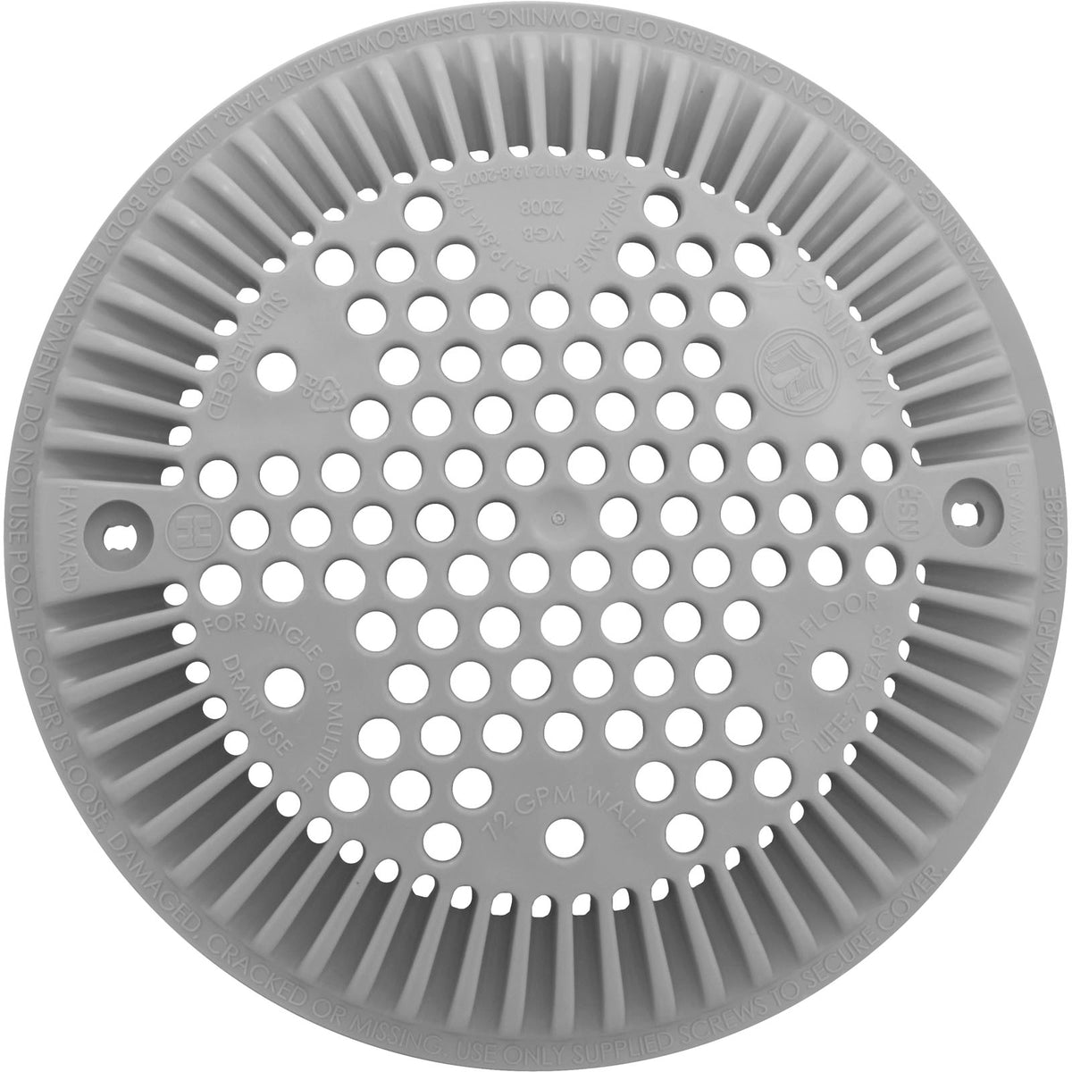 Cover-Suction Outlet, Gray