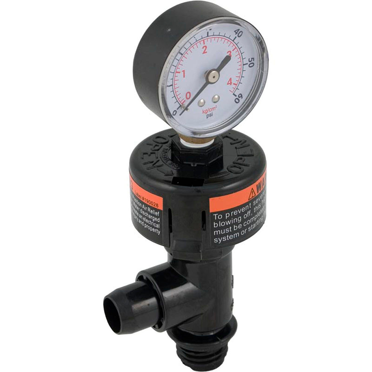 Pressure Gauge Assembly, Pentair SMBW, 1/4"mpt, 0-60psi, Bttm Mount