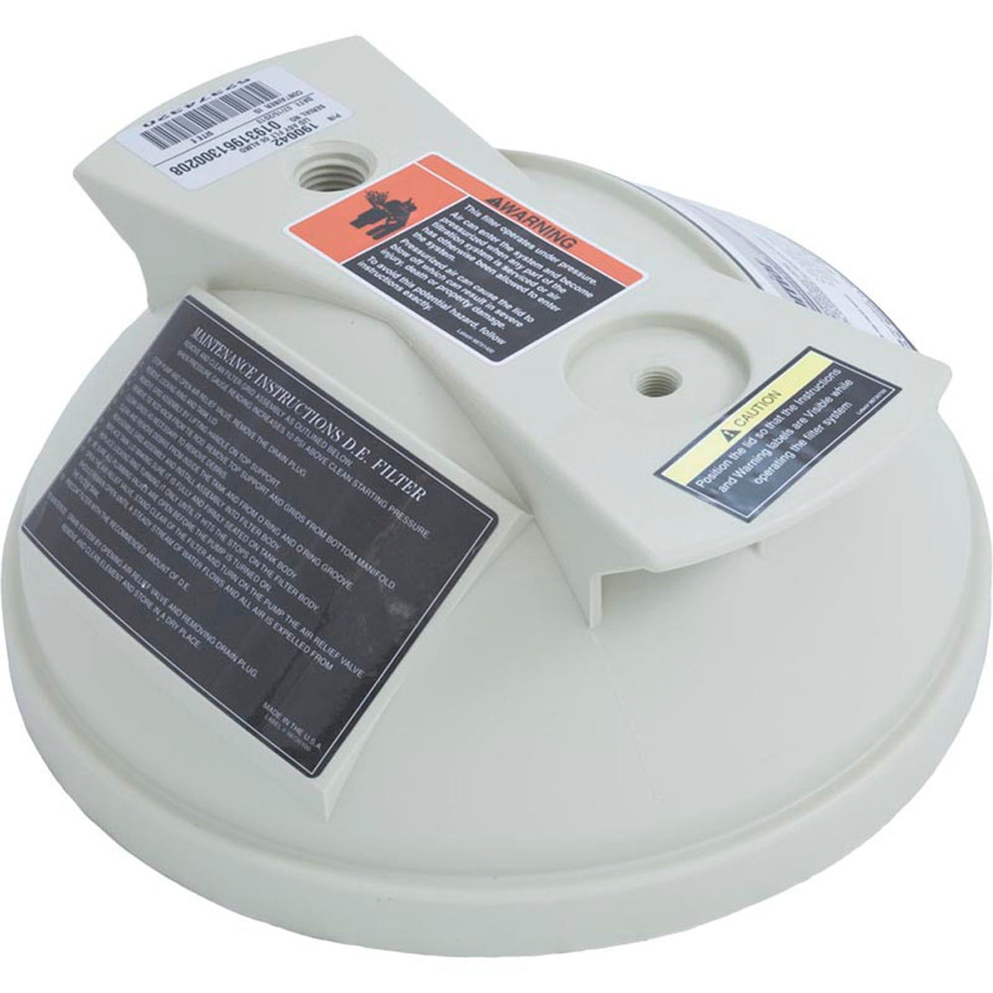 Tank Lid, Pentair American Products Warrior 66, Almond