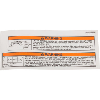 Clamp Ring, Zodiac Jandy CL/CV/DEV, Tank Lid