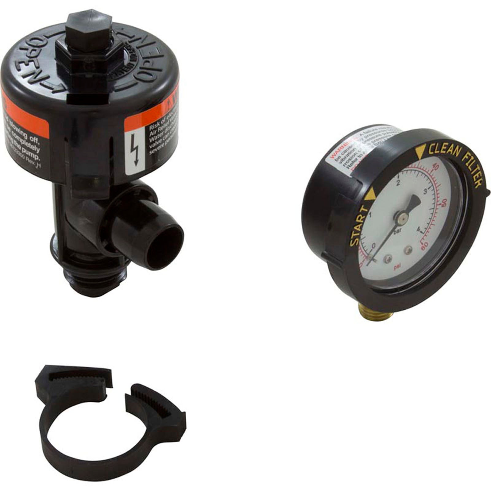 Air Relief, Pent Am Prod/Purex/PacFab, Manual, w/Gauge