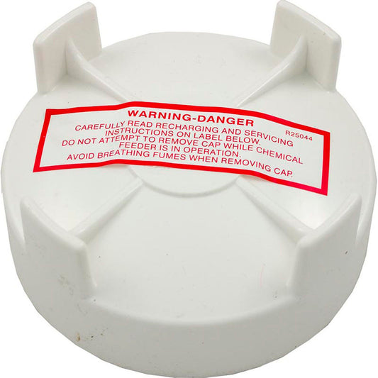 Chlorinator Lid, Pentair Rainbow High Sqft/Auto Feeder, Wht
