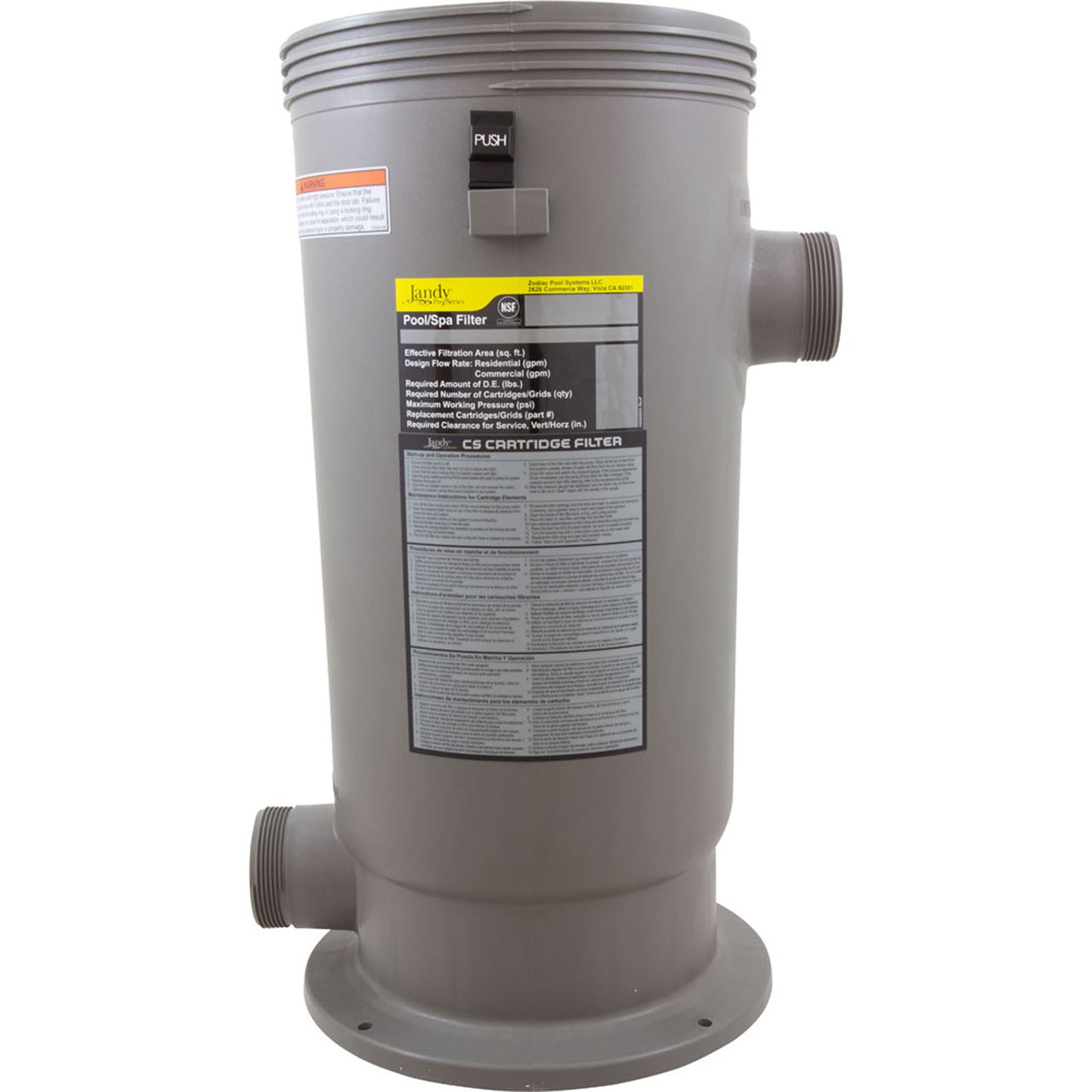 Tank Body, Zodiac Jandy CS