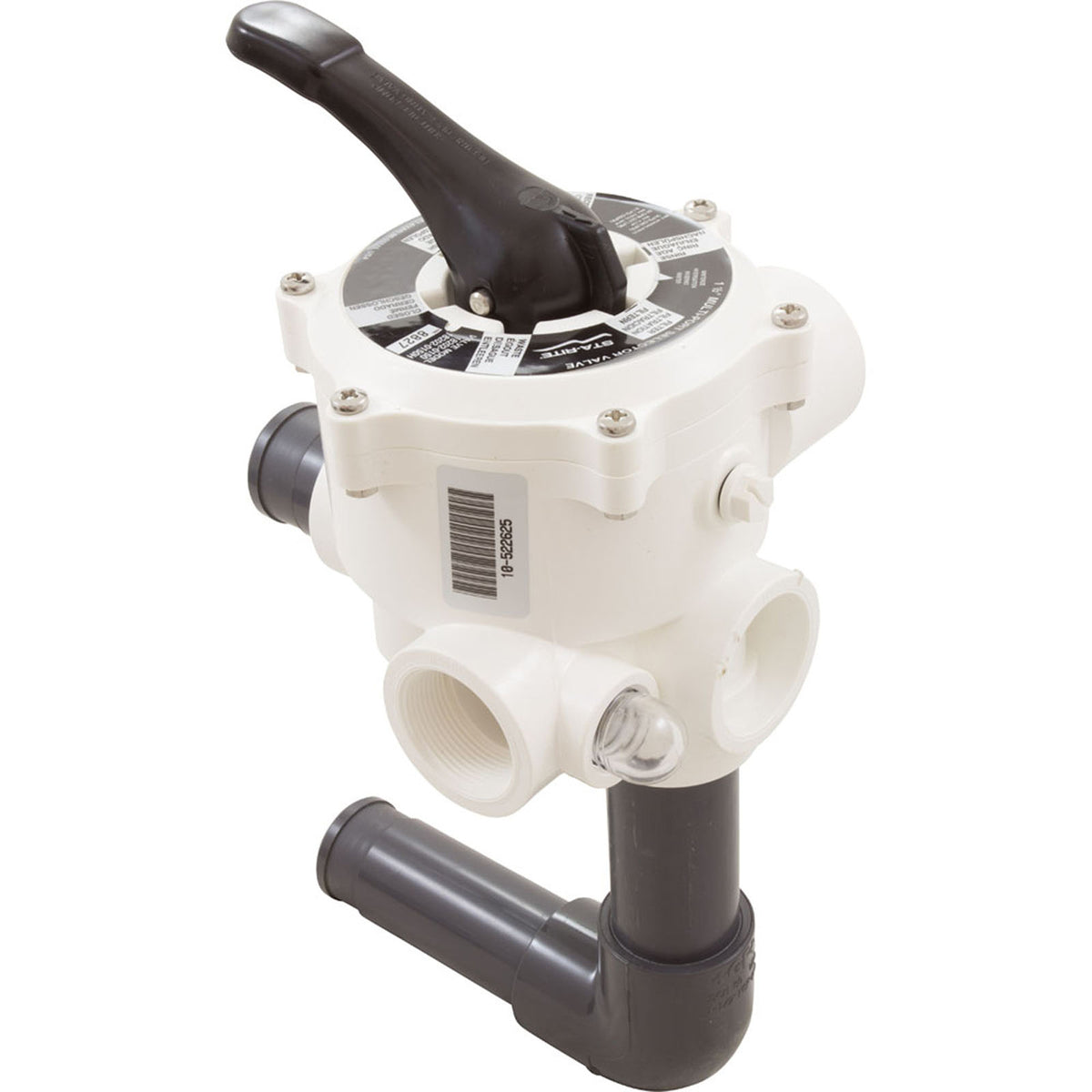 Multiport Valve, Sta-Rite Pentair 1-1/2" Side Mount, 6 Pos
