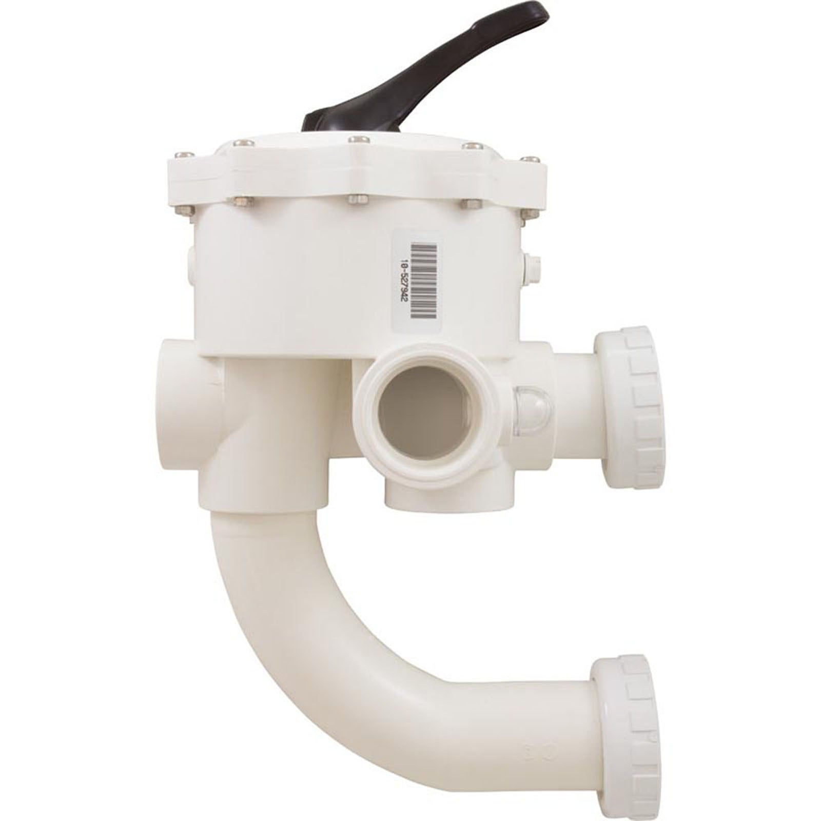 Multiport Valve, Pent System 3 DE, 2" ABS, w/Unions, 6 Pos
