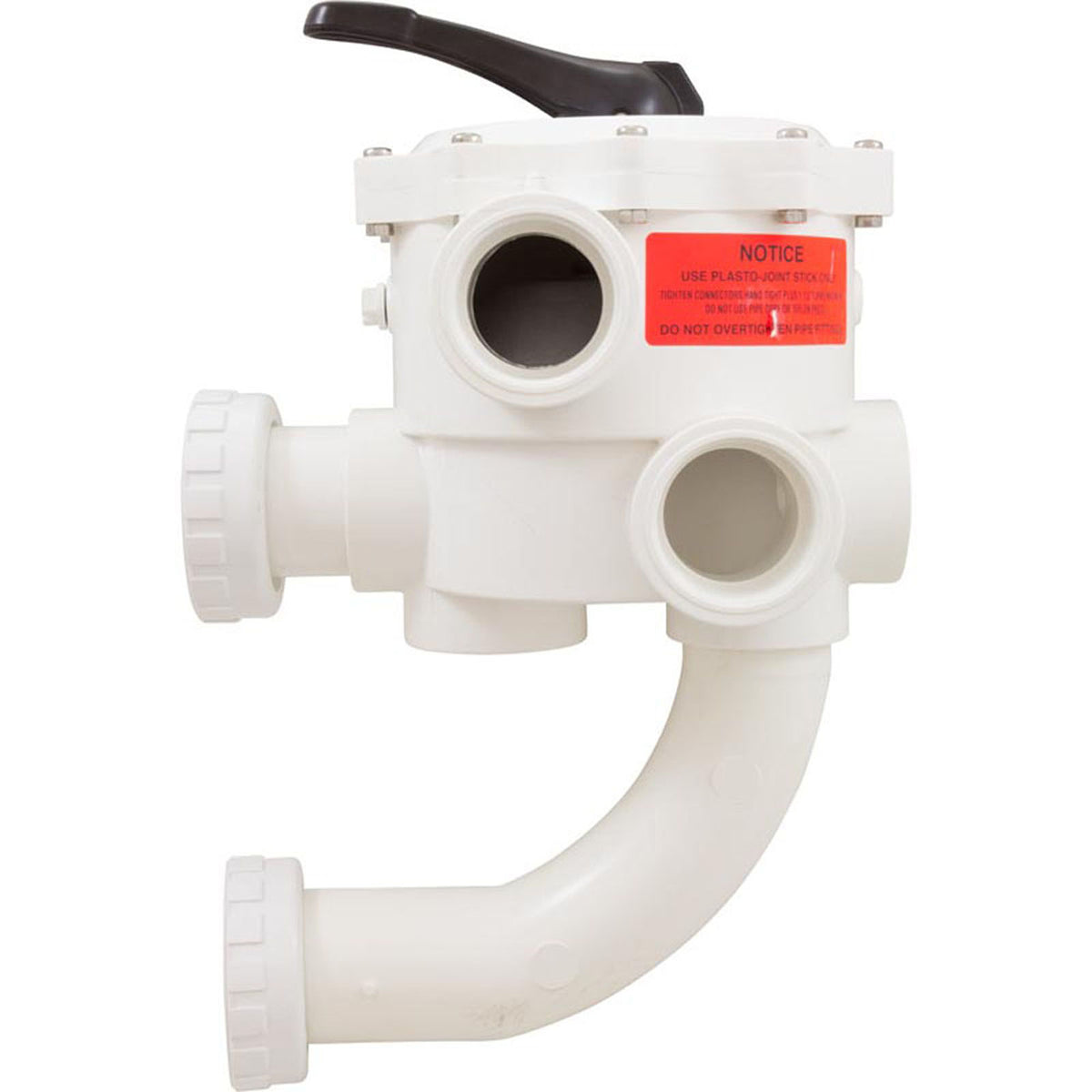 Multiport Valve, Pent System 3 DE, 2" ABS, w/Unions, 6 Pos
