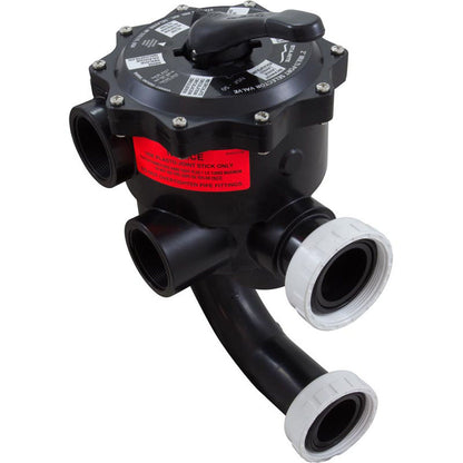 Multiport Valve, Pent DE Filter, 2" ABS, w/Unions, 6 Pos