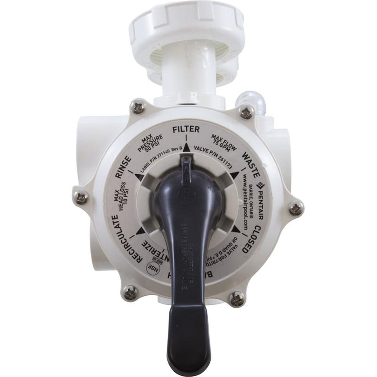 MPV, filtre à sable Pentiar Pool Products, 1-1/2" PVC, 6 positions