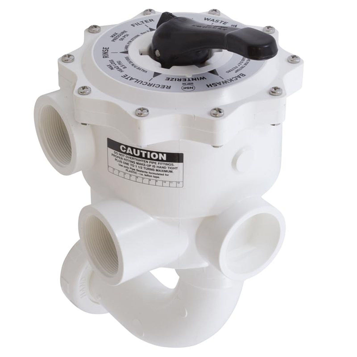 Multiport Valve, American Products/Pentair, 2" Thd, 6 Pos