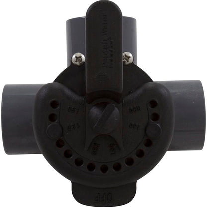Diverter Valve, Pentair, 2" Spigot x 1-1/2" Slip, 3 Way