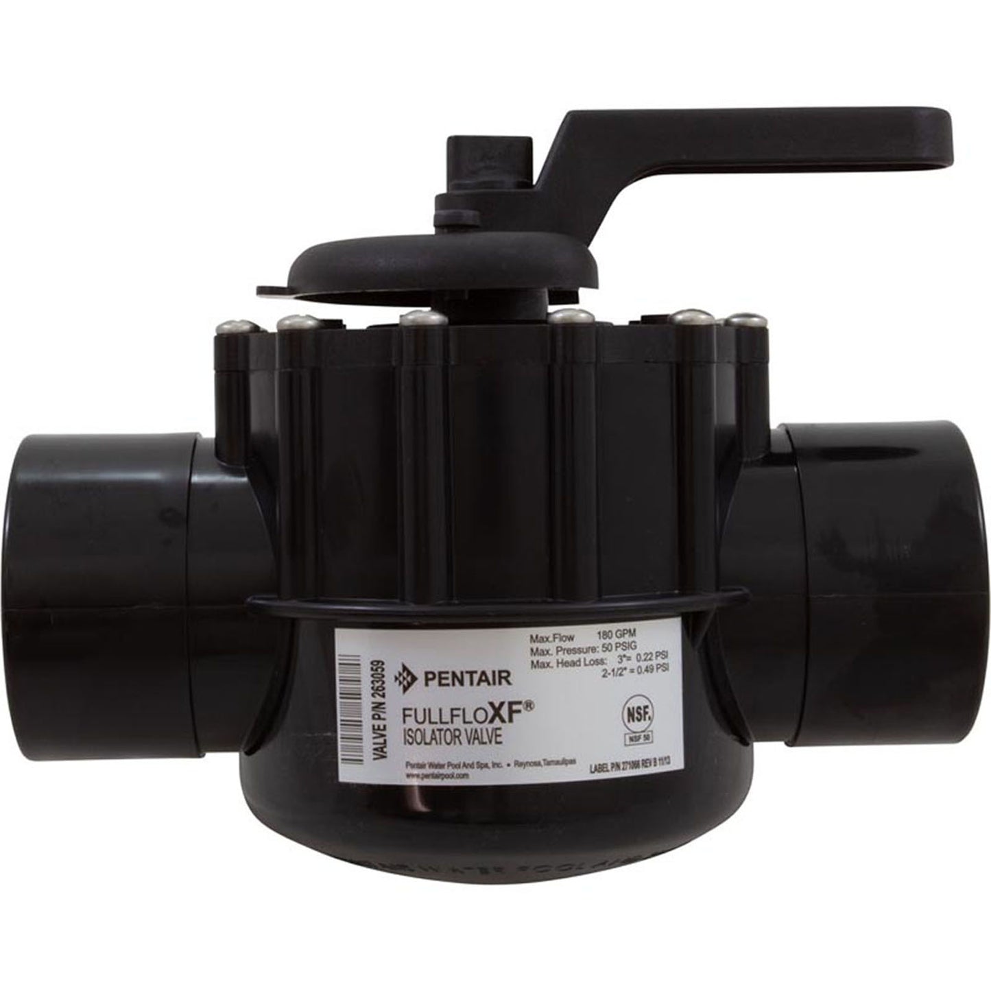 Diverter Valve, Pentair, 2-1/2" Slip x 3" Spigot, 2 Way, CPVC