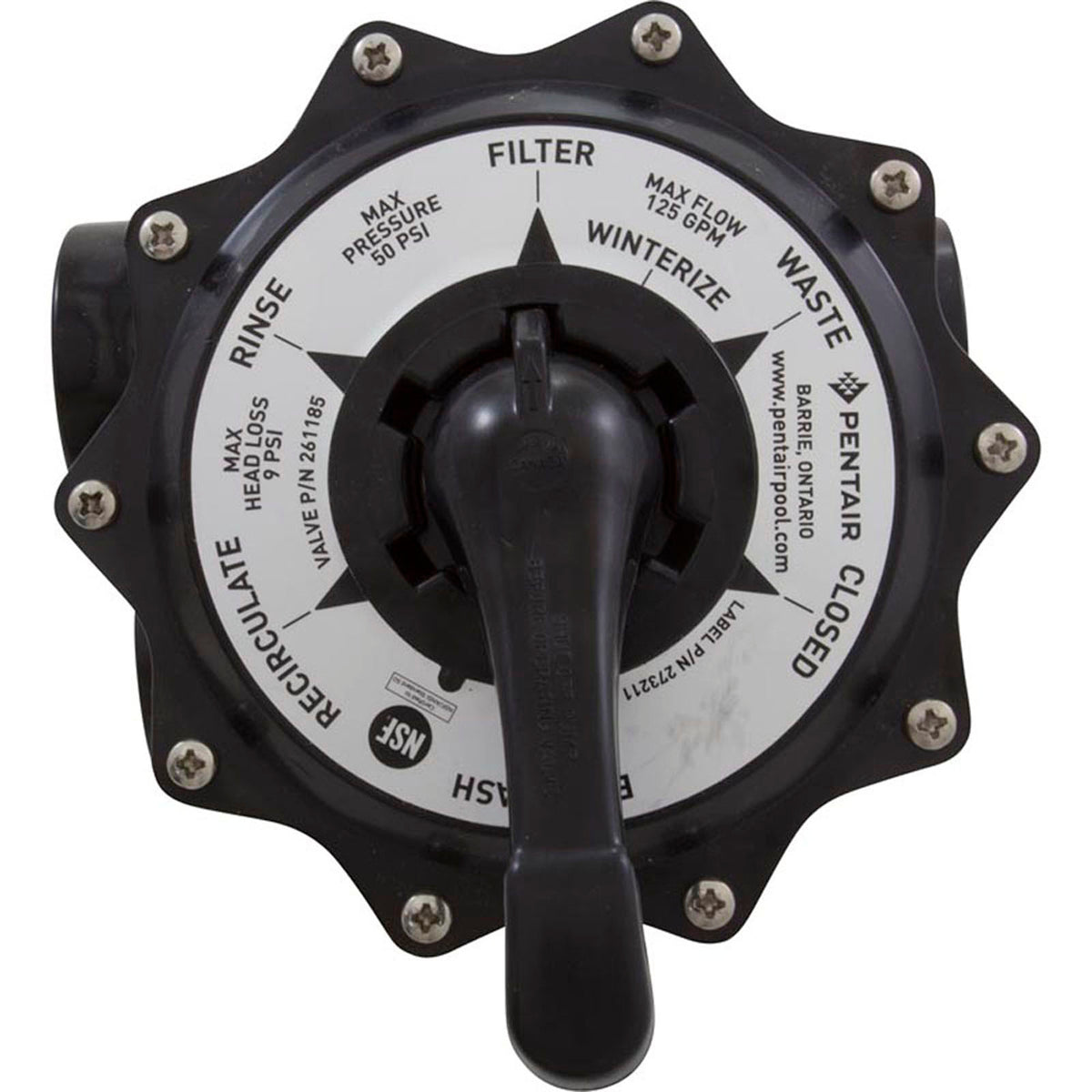Multiport Valve, Pentair Tagelus TA 100D, 2", 6 Position