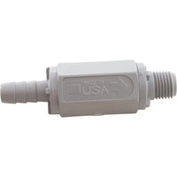 Check Valve, Rola-Chem, 3/8" Barb x 1/4"mpt, In-Line