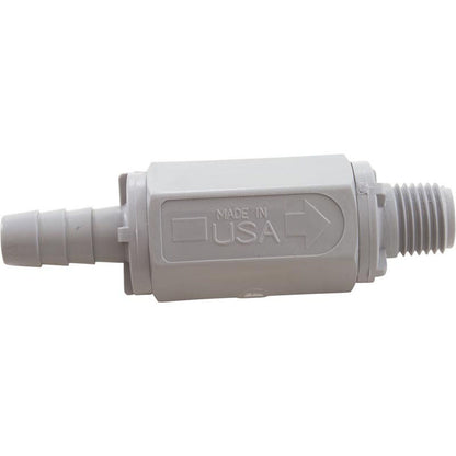 Check Valve, Rola-Chem, 3/8" Barb x 1/4"mpt, In-Line