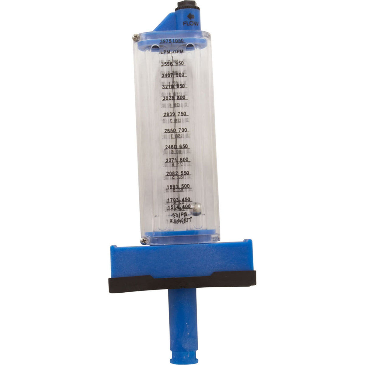 Flowmeter, Rola-Chem Top Mount, 6" PVC, 400-1050 GPM