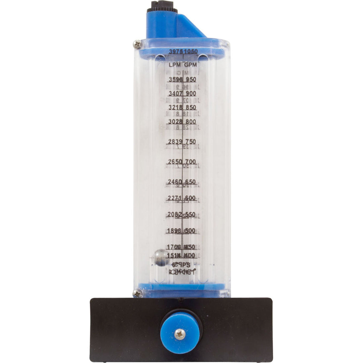 Flowmeter, Rola-Chem Side Mount, 6" PVC, 250-1050 GPM