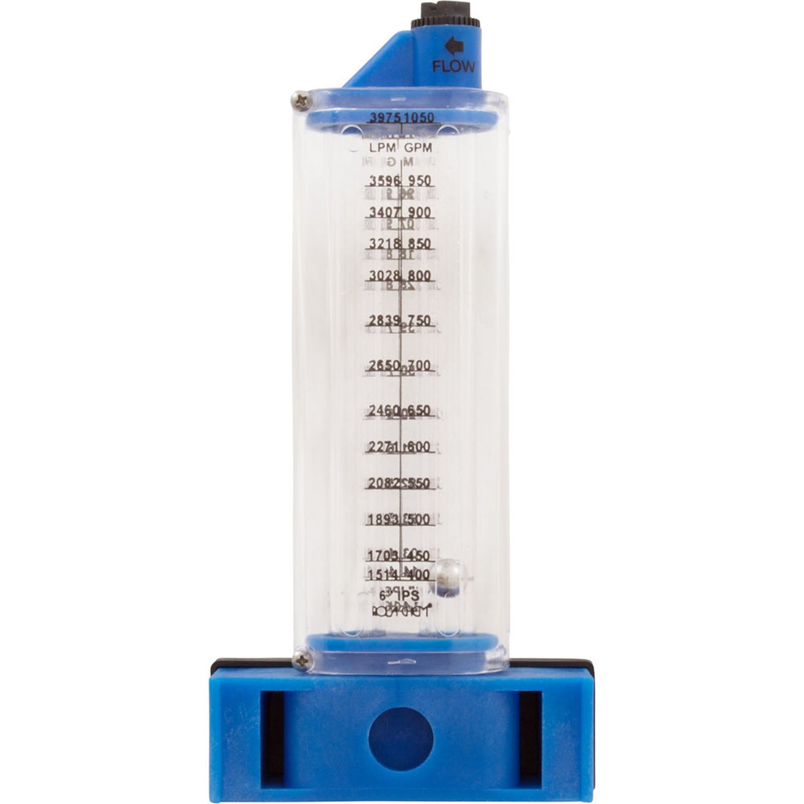 Flowmeter, Rola-Chem Side Mount, 6" PVC, 250-1050 GPM