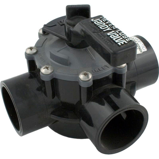 Dvtr Valve, Jandy Nvrlb, 1-1/2"s/2"spg, 3 Port, Int/Ext Stop