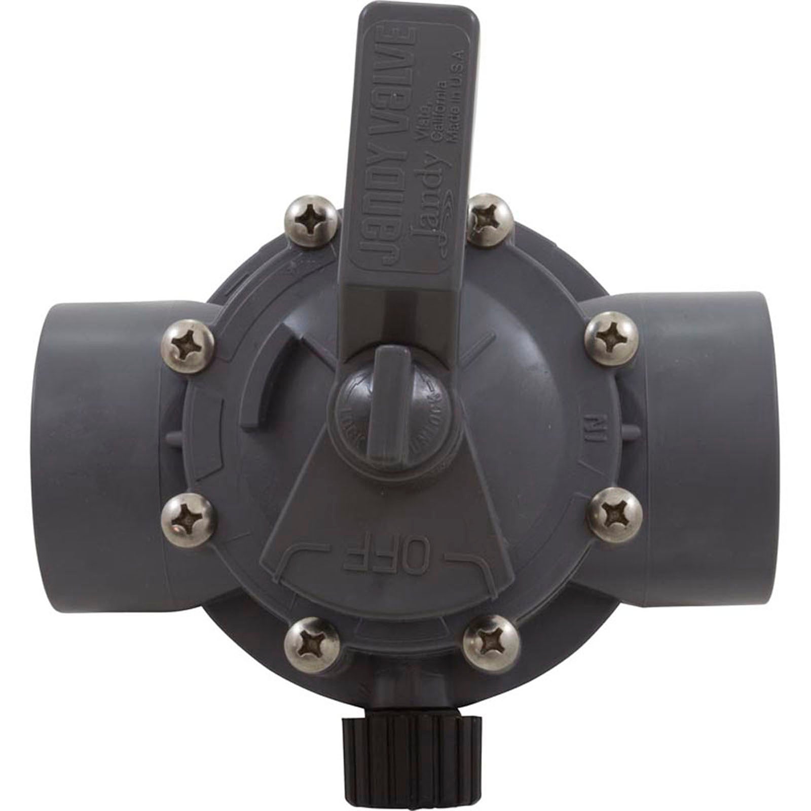 Diverter Valve, Jandy/Zod, 2"s/2-1/2"spg Pos Seal, 2 Way, Gray