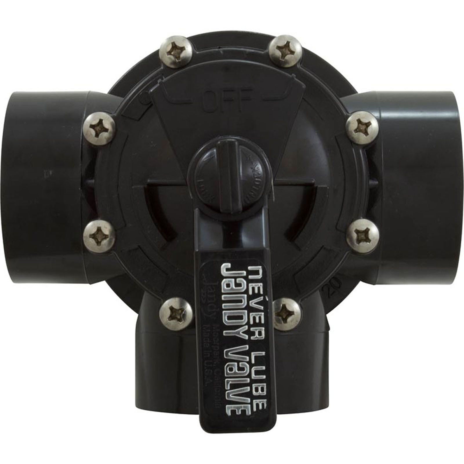 Dvtr Valve, Jandy Neverlube, 2"s/2-1/2"spg, Pos Seal, 3Port, Lrg