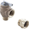 Pressure Relief Valve, Jandy/Zodiac, 3/4" x 3/4", 75psi, polymer