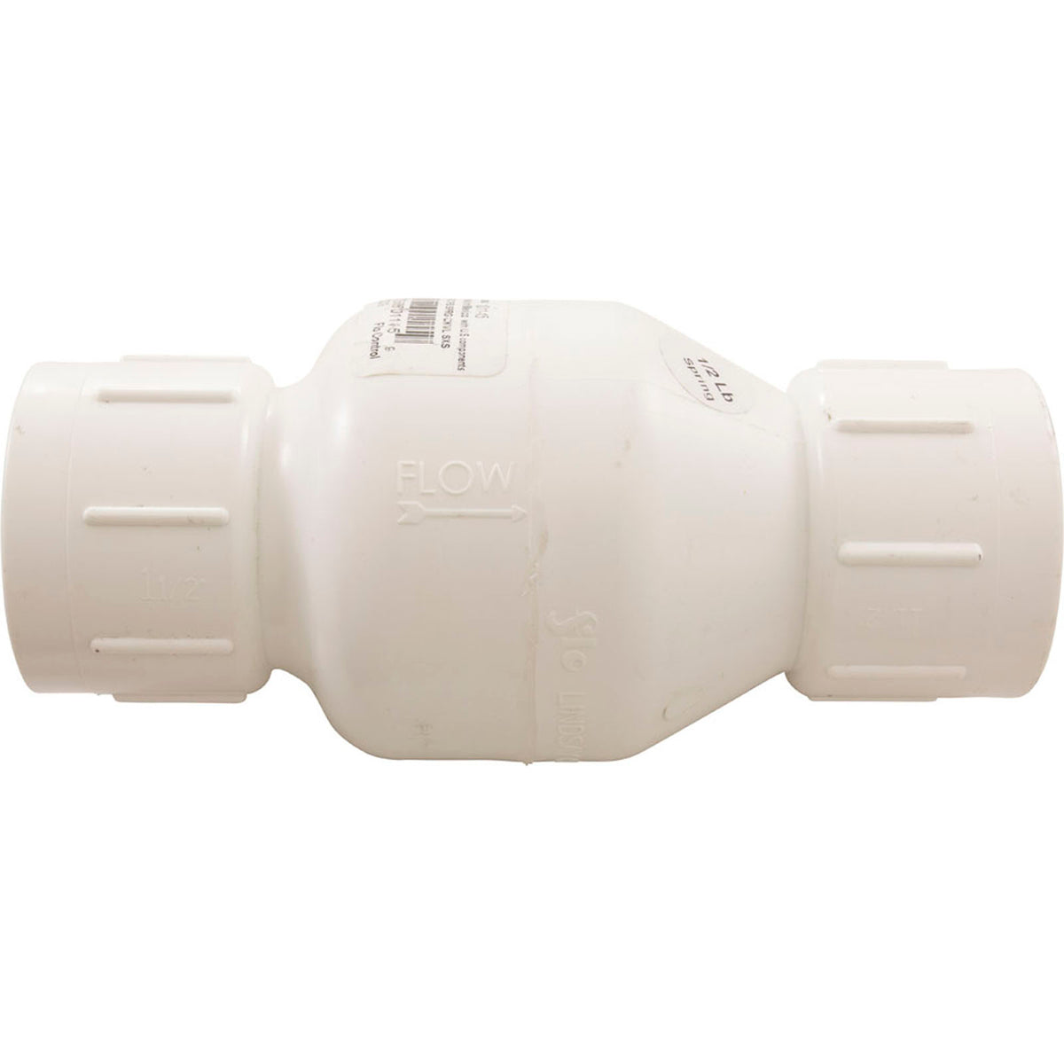 Check Valve, Flo Control 1011, 1-1/2"s, 1/2lb, Spring, Water
