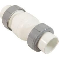Check Valve, Flo Control, Spring, 1-1/2"s, 1/2lb, True Union, Wht