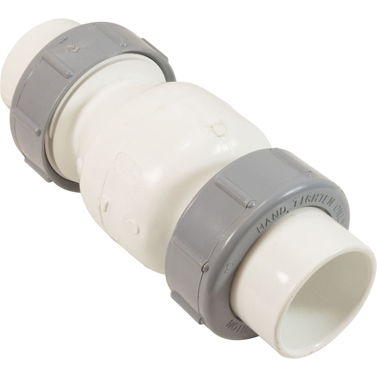 Check Valve, Flo Control, Spring, 1-1/2"s, 1/2lb, True Union, Wht