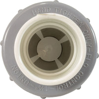 Check Valve, Flo Control, Spring, 1-1/2"s, 1/2lb, True Union, Wht