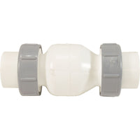 Check Valve, Flo Control, Spring, 1-1/2"s, 1/2lb, True Union, Wht