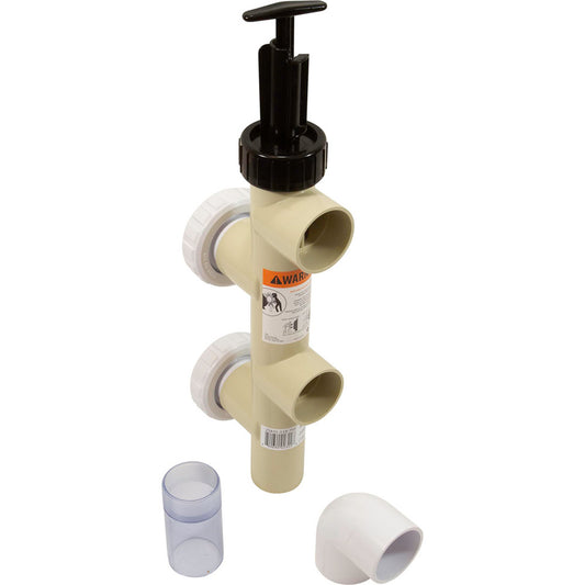 Push Pull Valve, Pentair PacFab, 2" Slip, PVC, Generic