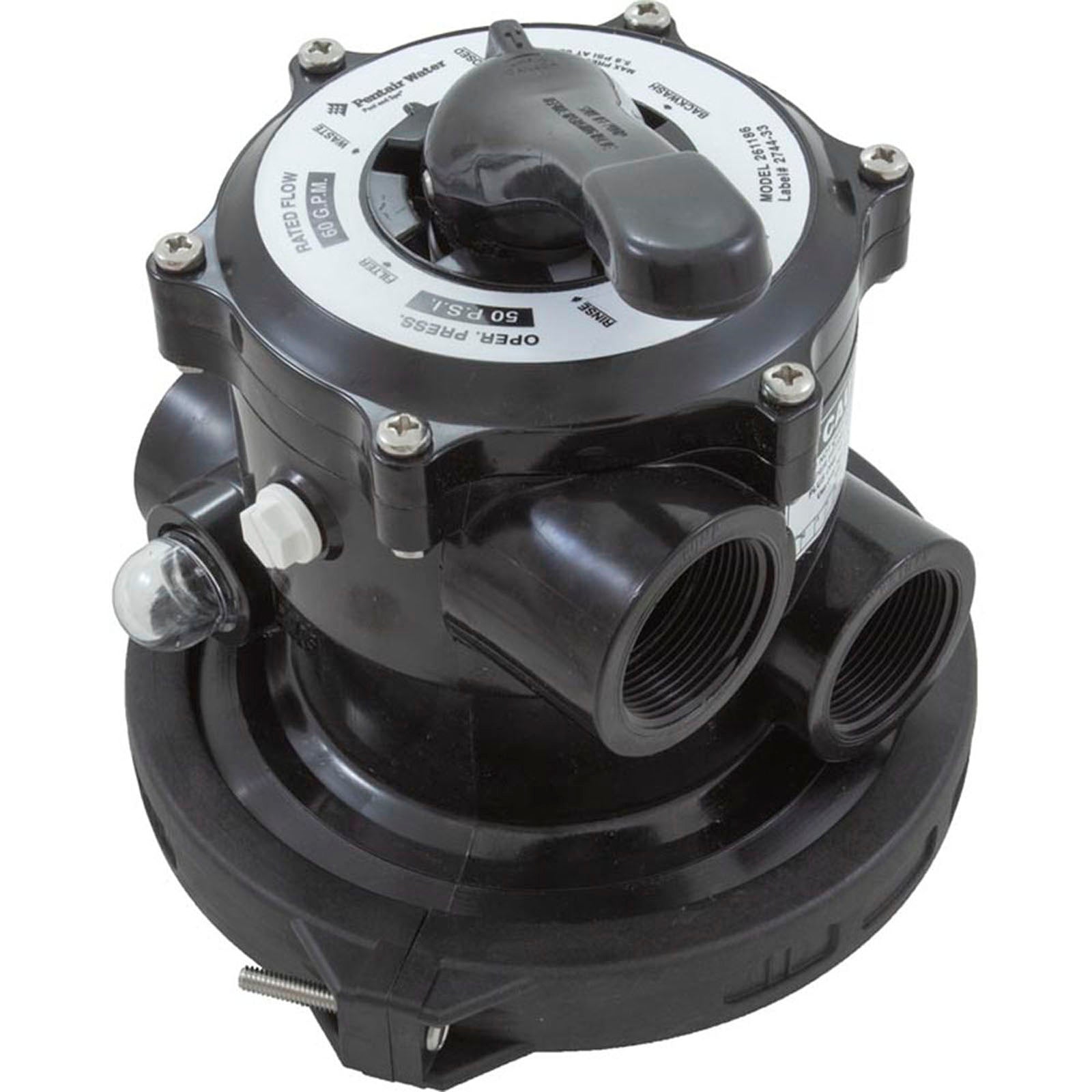 Multiport Valve, Pentair-Praher TM-12-L, 1-1/2" fpt
