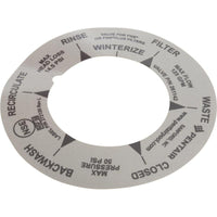Label, Pentair PacFab 2" High Flow Valve, D.E.