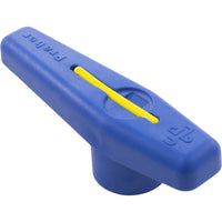 Handle, Praher PVC Single Union Ball Valves, 1-1/2", Blue