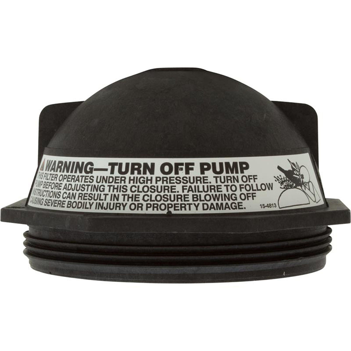 Tank Lid, Pentair PacFab Triton II, 6", Black