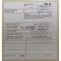 Motor, Pentair SF/WF, 1.0hp, 115v/208-230v, 1-Spd, SQFL, EE, Full